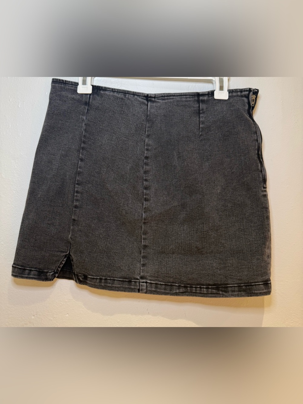 Wild Fable Black Denim Mini Skirt, Size 12